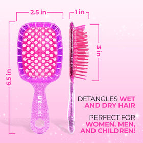 FHI Heat UNbrush Mini Detangling Brush in a travel bag