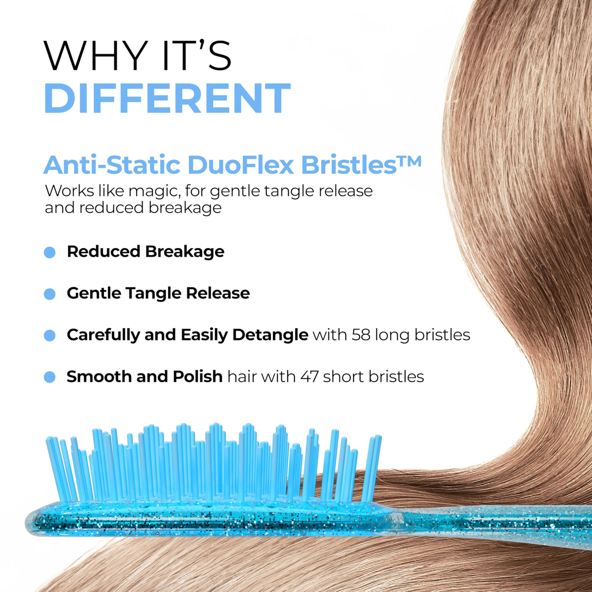 FHI Heat UNbrush Mini Detangling Brush side view