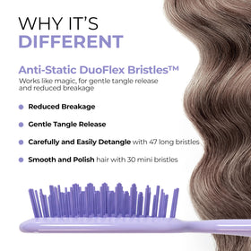 FHI Heat UNbrush Mini Detangling Brush side view highlighting handle
