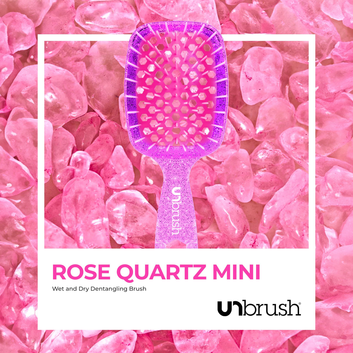 FHI Heat UNbrush Mini Detangling Brush with wet hair