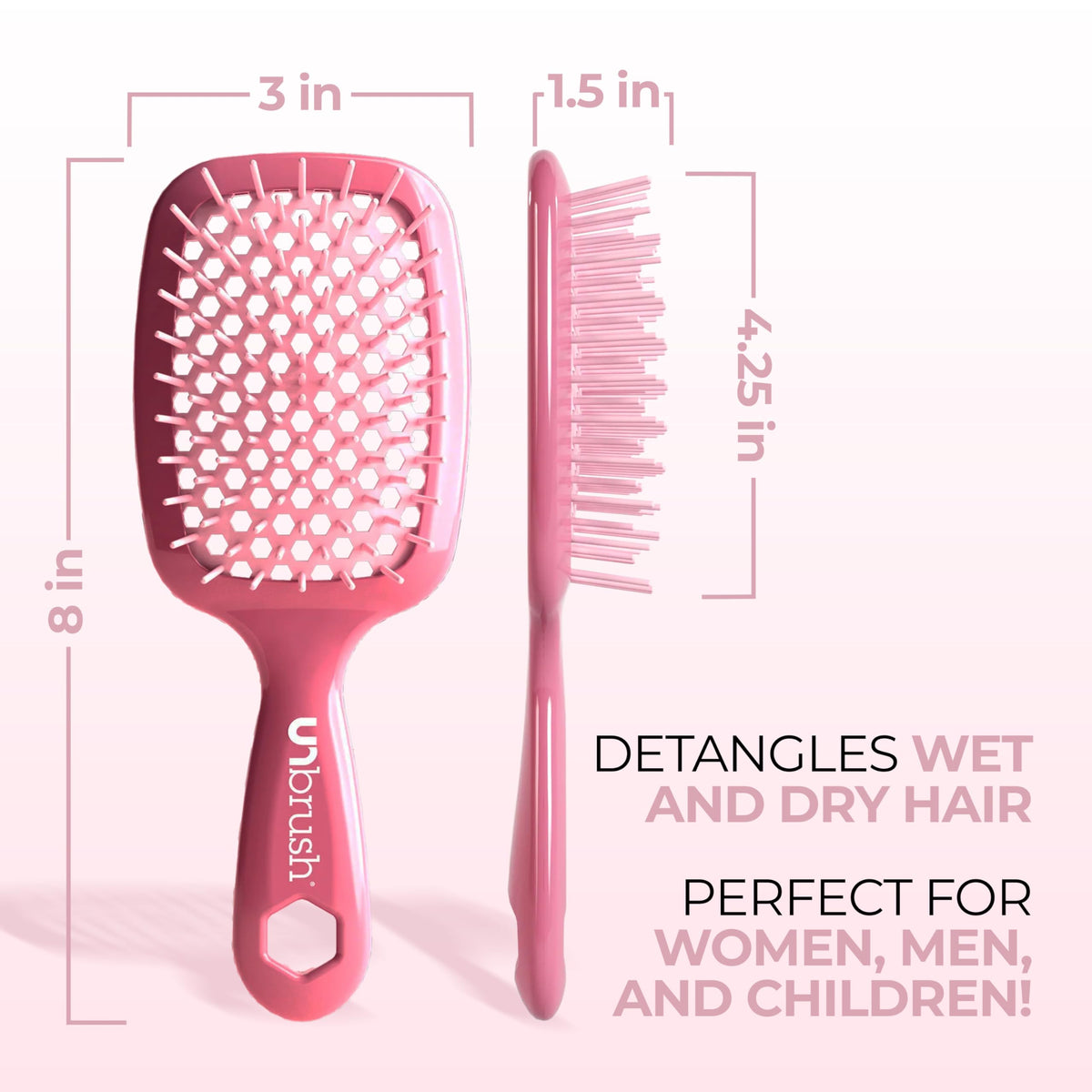 FHI Heat UNbrush on wet hair demonstration