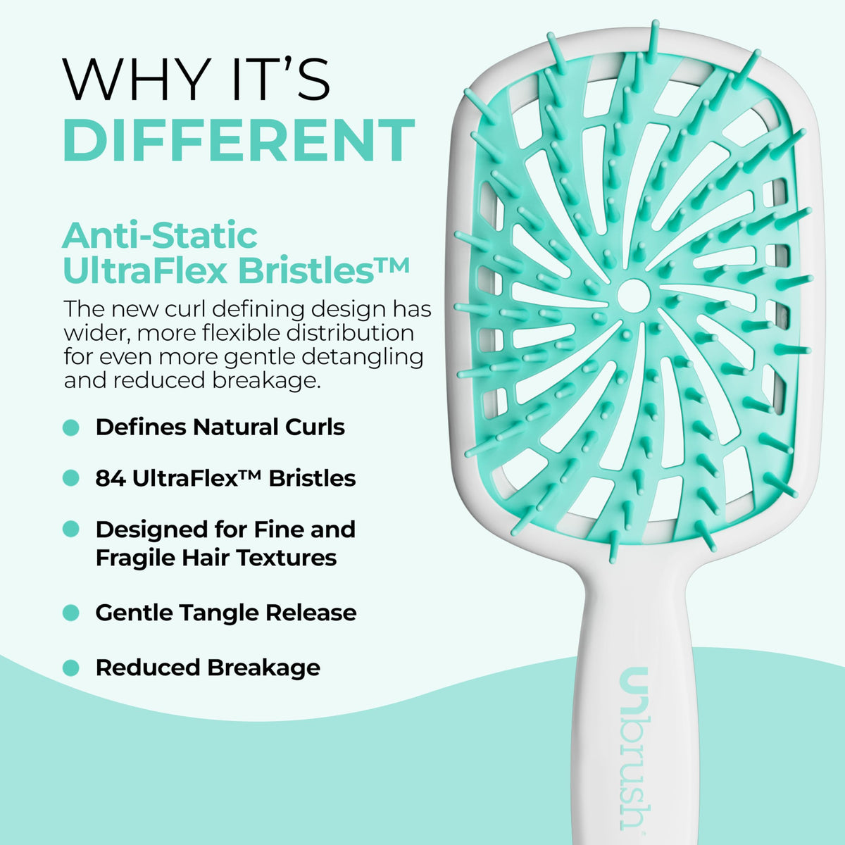 FHI Heat UNbrush Plus back view showcasing vented cushion