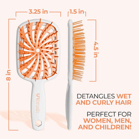 FHI Heat UNbrush Plus Detangling Brush on a countertop