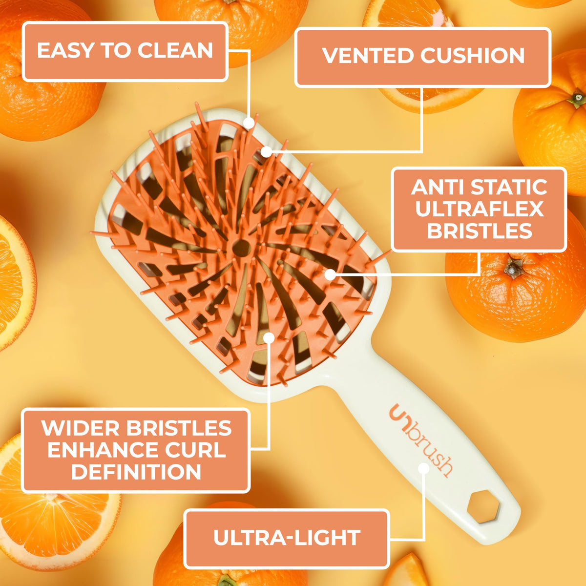 FHI Heat UNbrush Plus Detangling Brush with curls