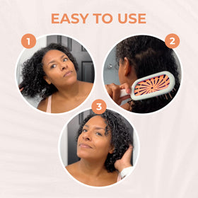 FHI Heat UNbrush Plus Detangling Brush with hair