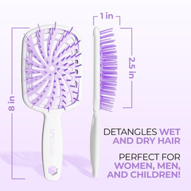 FHI Heat UNbrush Plus in use on wet curly hair