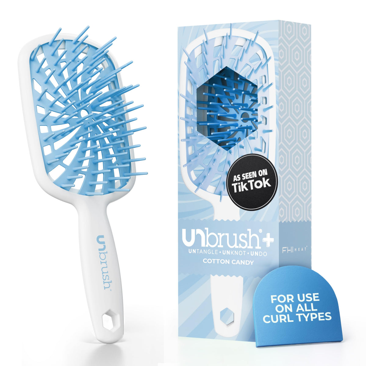 FHI Heat UNbrush Plus Ultra-Light Detangling Brush front view