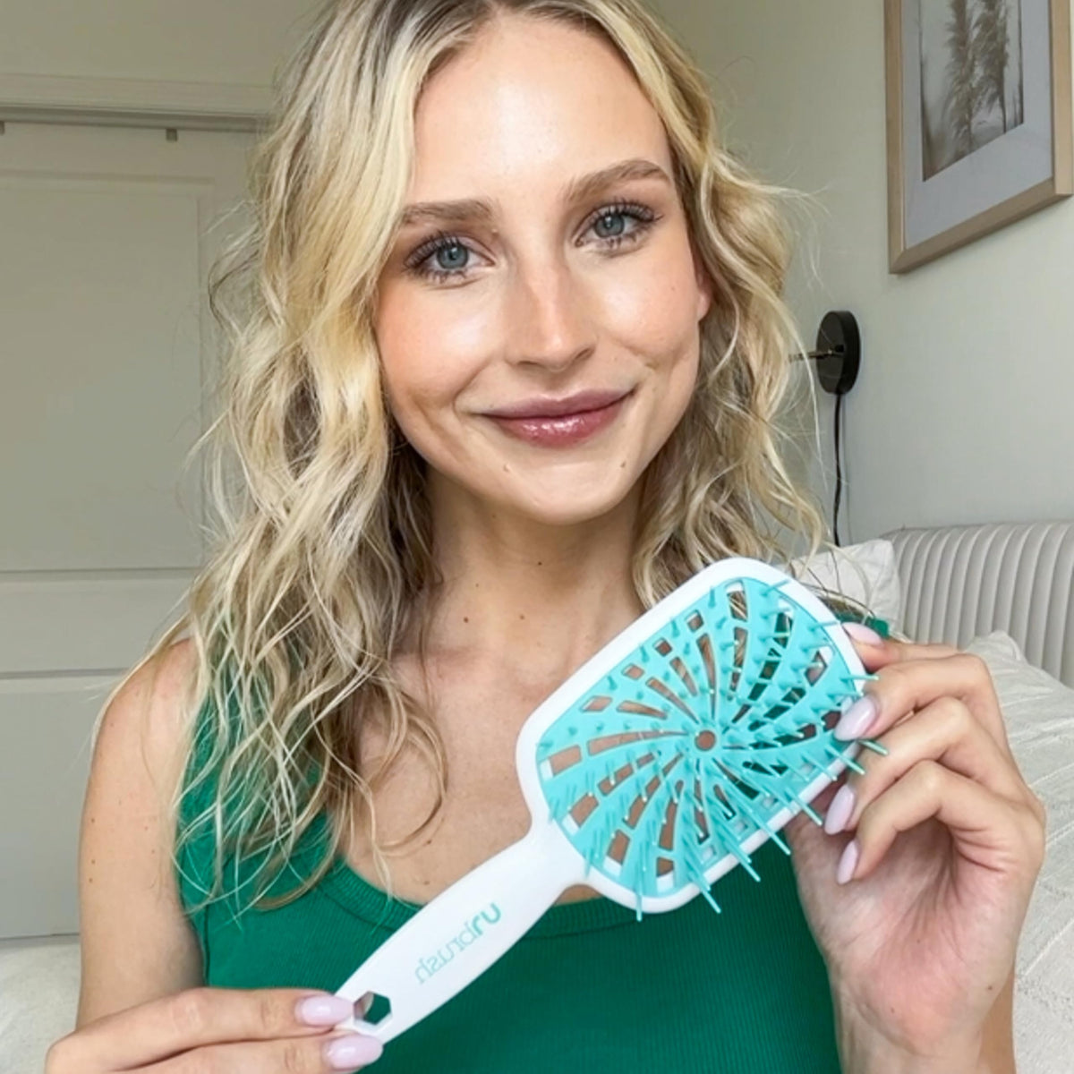 FHI Heat UNbrush Plus with hair care products