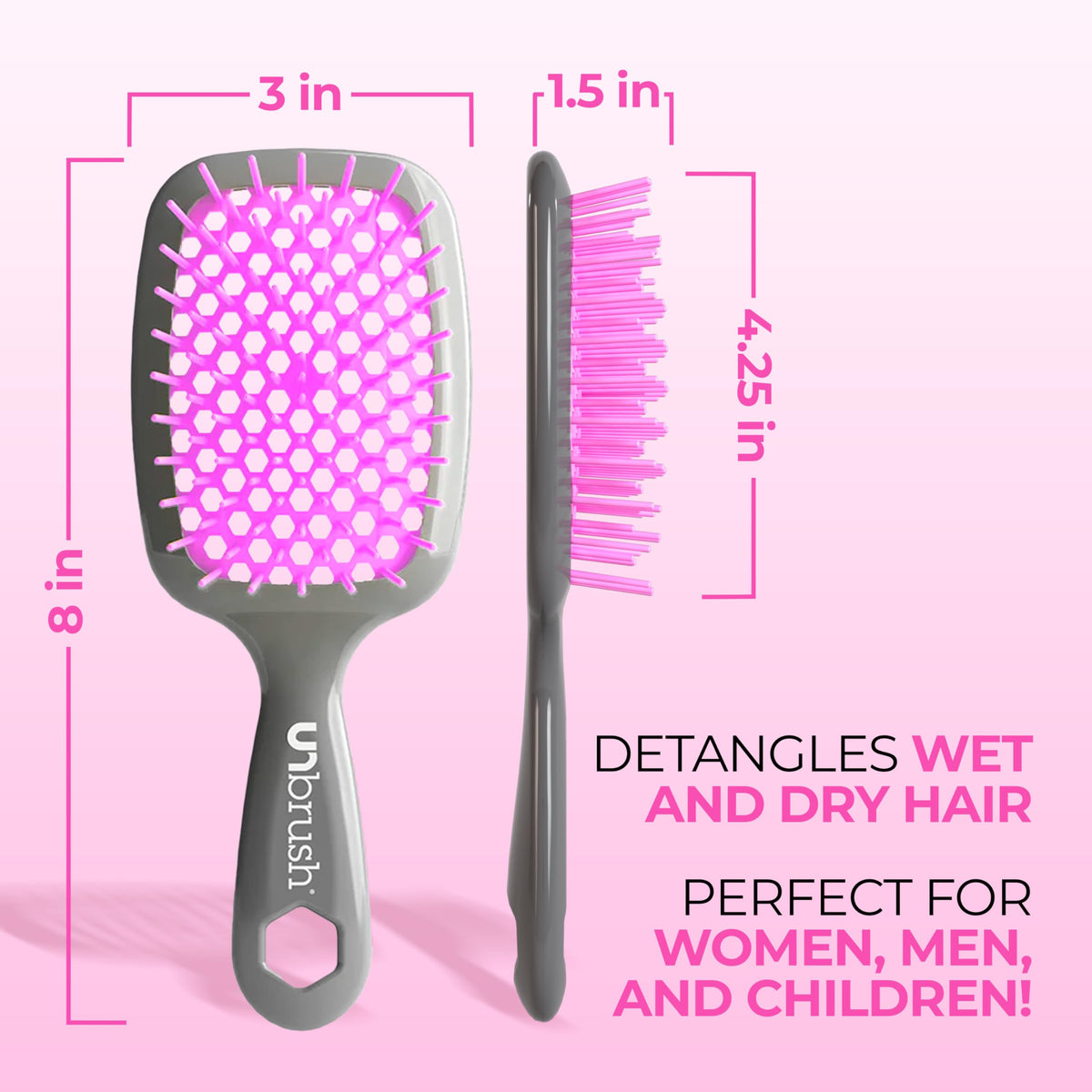 FHI Heat Unbrush Wet & Dry Detangling Hair Brush in lifestyle setting