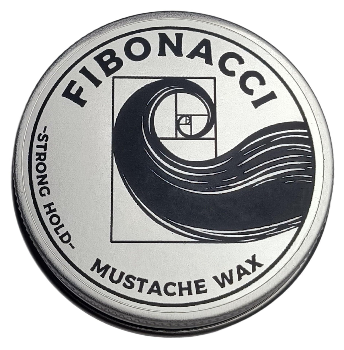 Fibonacci Mustache Wax 1oz front view with label