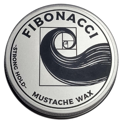 Fibonacci Mustache Wax 1oz front view with label