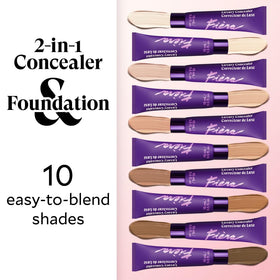 FIÈRA Luxury Concealer & Foundation dark shade side view
