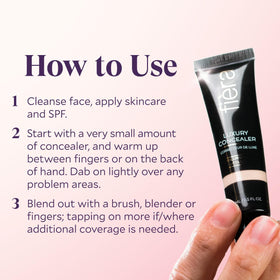 FIÈRA Luxury Concealer & Foundation Deep application tutorial