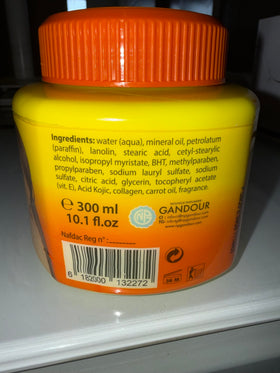 Fine Goods Carrot Tone Cream application on skin
