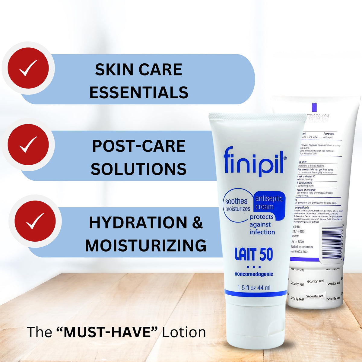 finipil Antiseptic Cream 50g side view