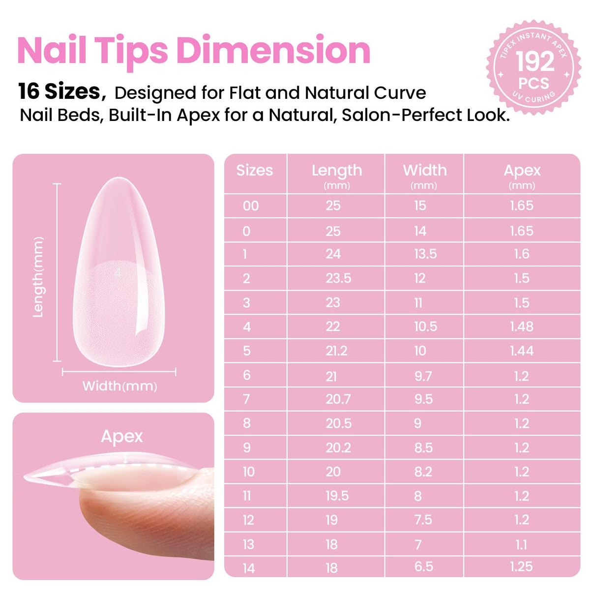 finished nails using beetles Gel Polish Nail Tips Kit