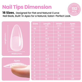 finished nails using beetles Gel Polish Nail Tips Kit