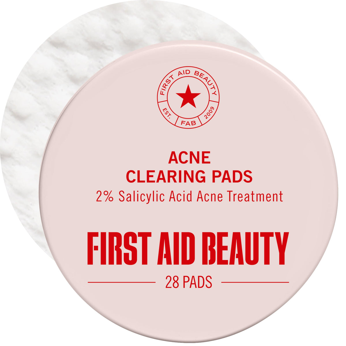 First Aid Beauty Acne Pads front view, 28 count