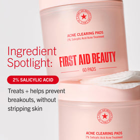 First Aid Beauty Acne Pads side view of container