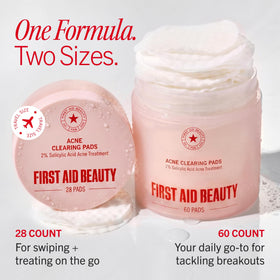 First Aid Beauty Acne Pads with other skincare products