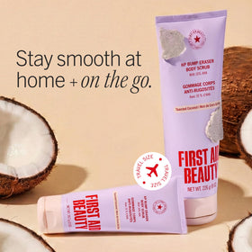 First Aid Beauty KP Bump Eraser Scrub 10% AHA on a towel