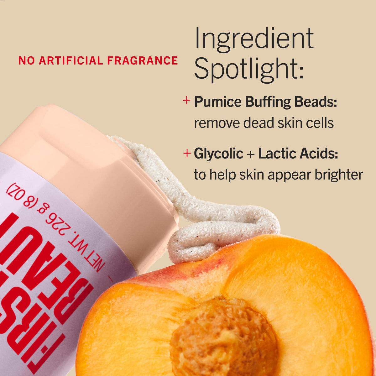 First Aid Beauty KP Bump Eraser Scrub application on skin