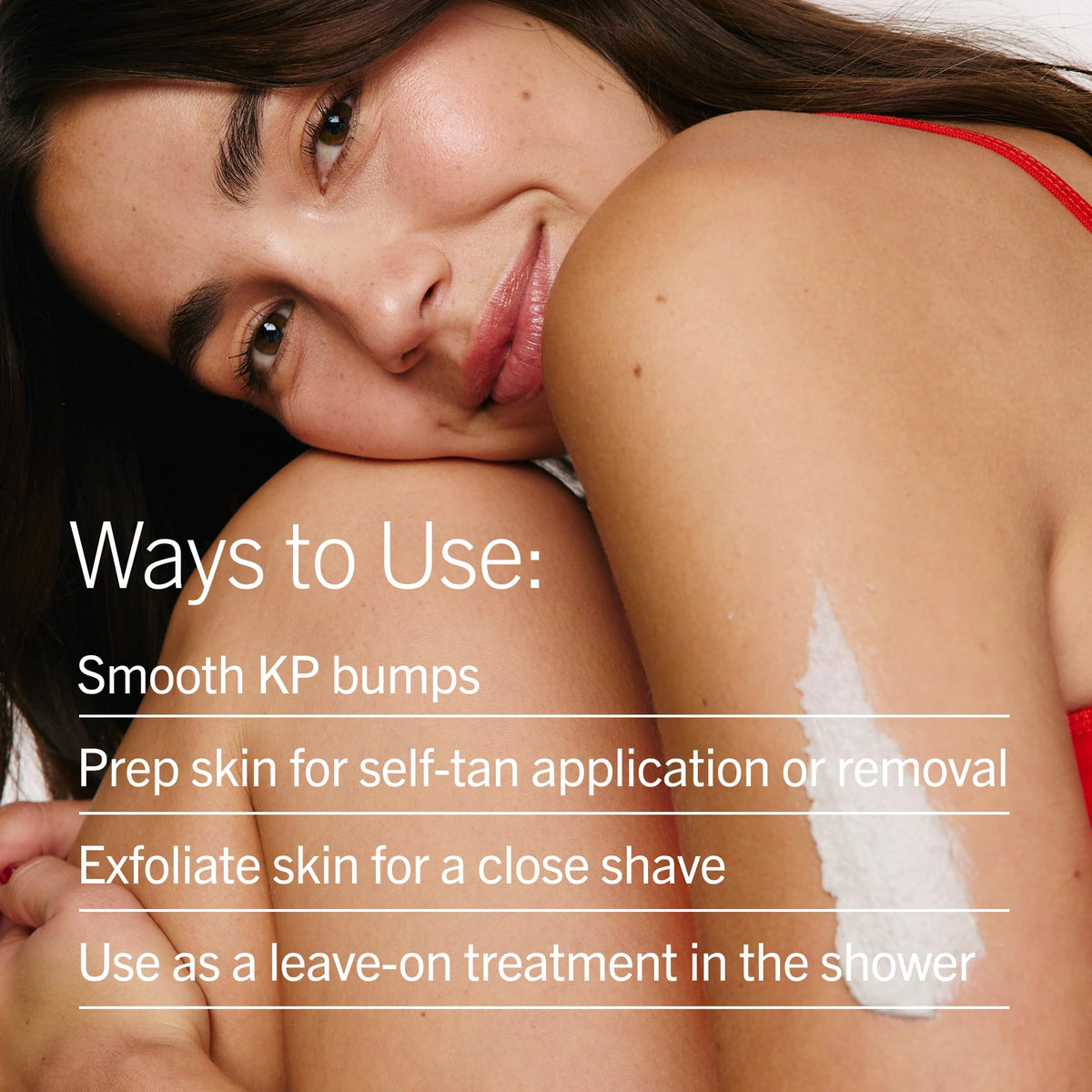 First Aid Beauty KP Bump Eraser Scrub in a bathroom setting