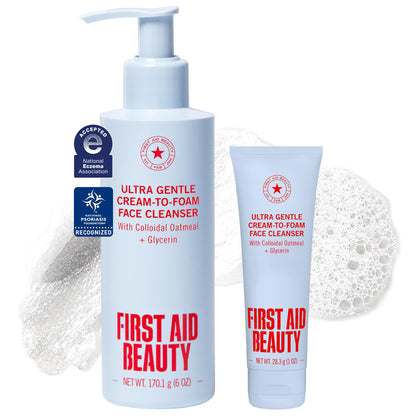 First Aid Beauty Pure Skin Face Cleanser 5 oz front view