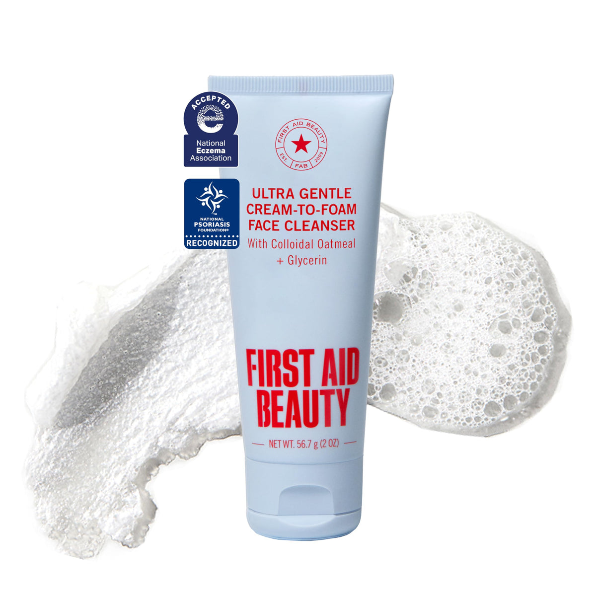 First Aid Beauty Ultra Gentle Cleanser 2 oz front view