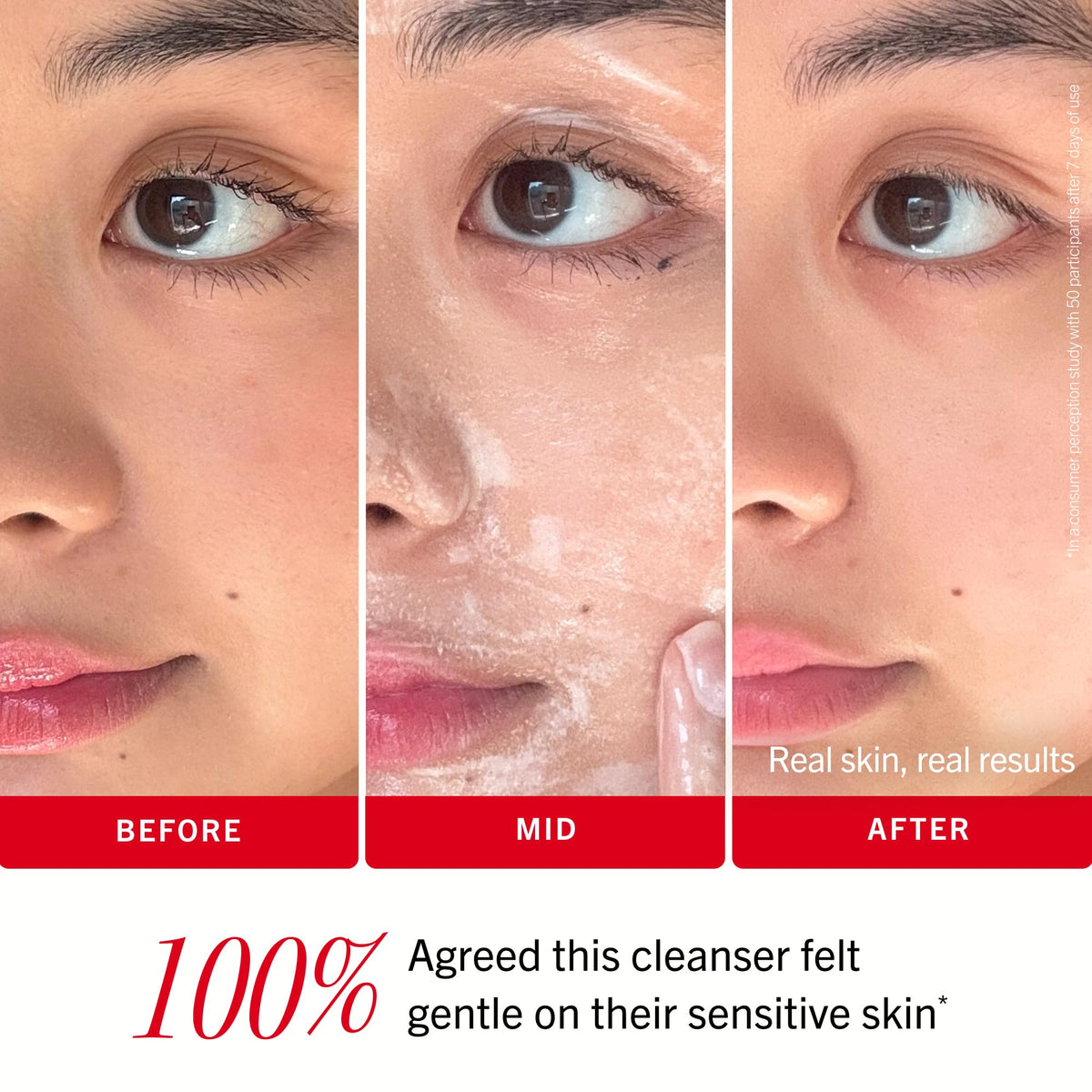 First Aid Beauty Ultra Gentle Cleanser in bathroom setting