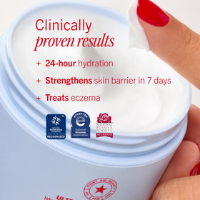First Aid Beauty Ultra Repair Cream with ingredients layout