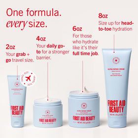 First Aid Beauty Ultra Repair Cream with other skincare products