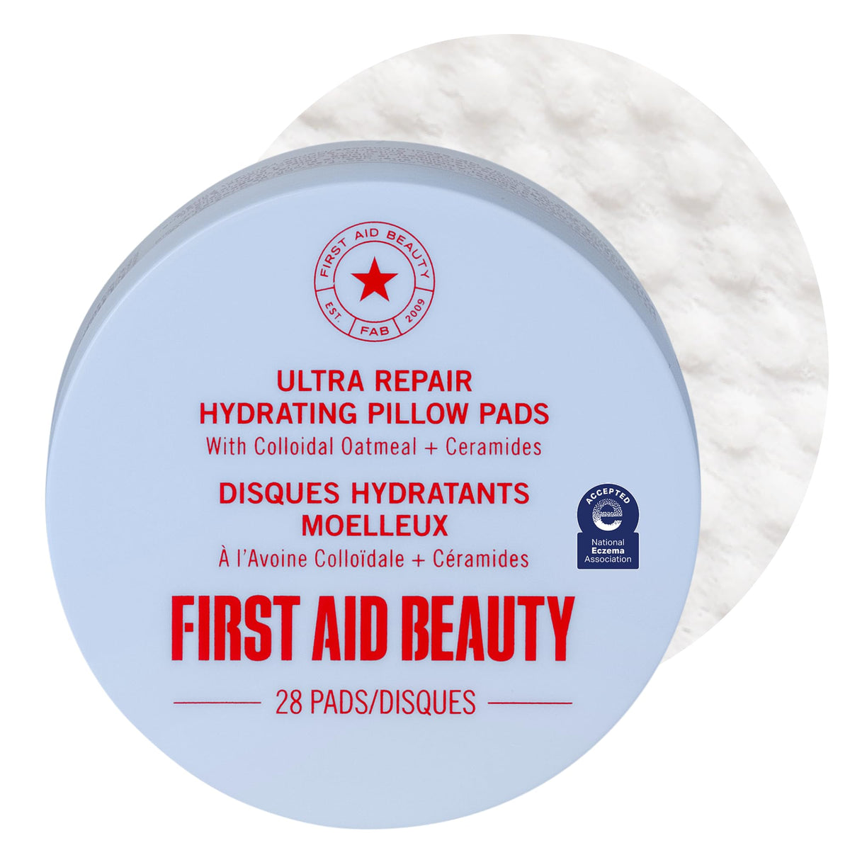 First Aid Beauty Ultra Repair Hydrating Pillow Pads front view