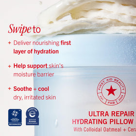 First Aid Beauty Ultra Repair Hydrating Pillow Pads open container with pads