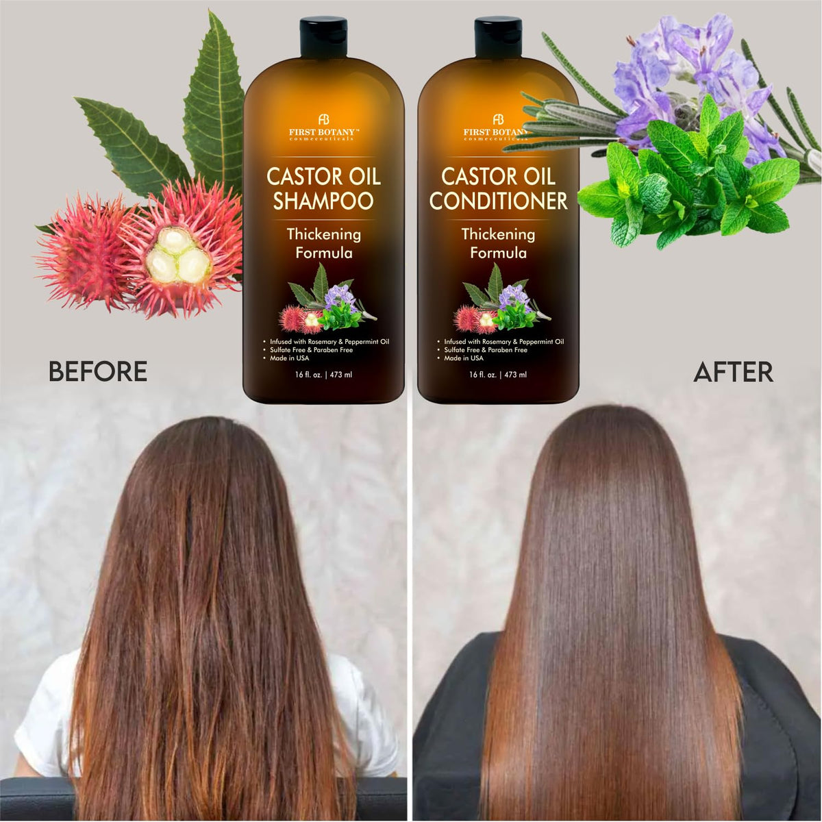 First Botany Anti Hair Loss Castor Oil Conditioner front view