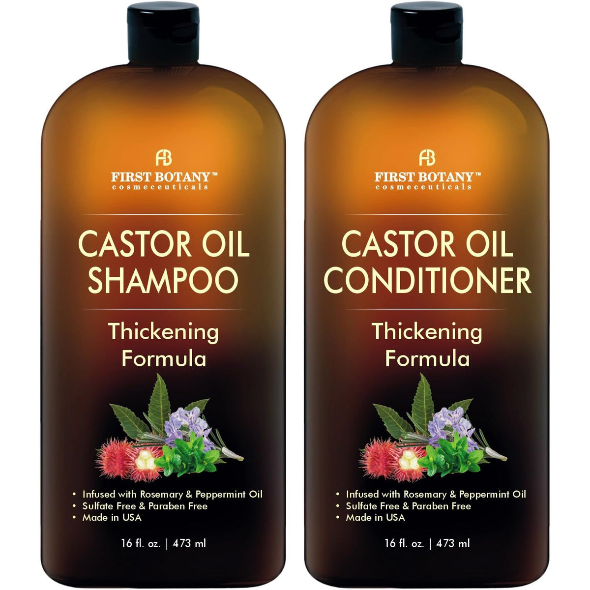 First Botany Anti Hair Loss Castor Oil Shampoo front view