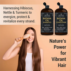 First Botany Batana Oil Shampoo and Conditioner back view