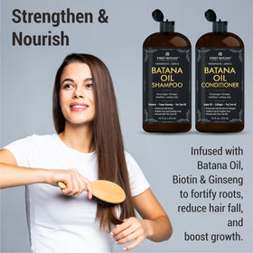 First Botany Batana Oil Shampoo and Conditioner side view