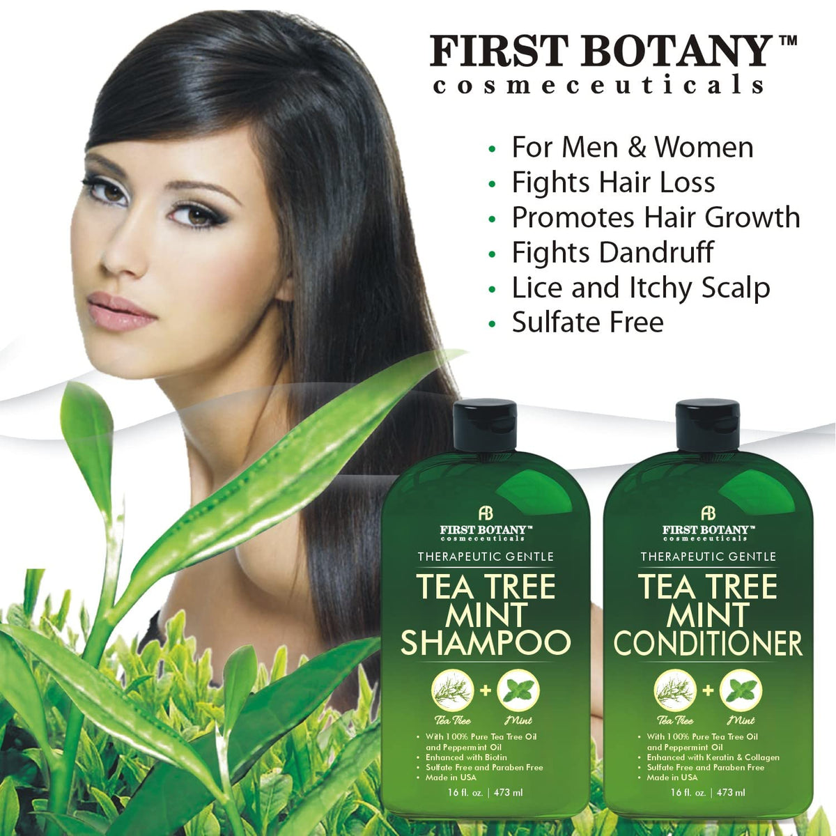 First Botany Tea Tree Mint Conditioner front view 16 Fl Oz