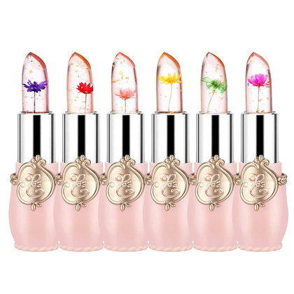 firstfly Crystal Flower Lipstick Set 6Pcs in packaging