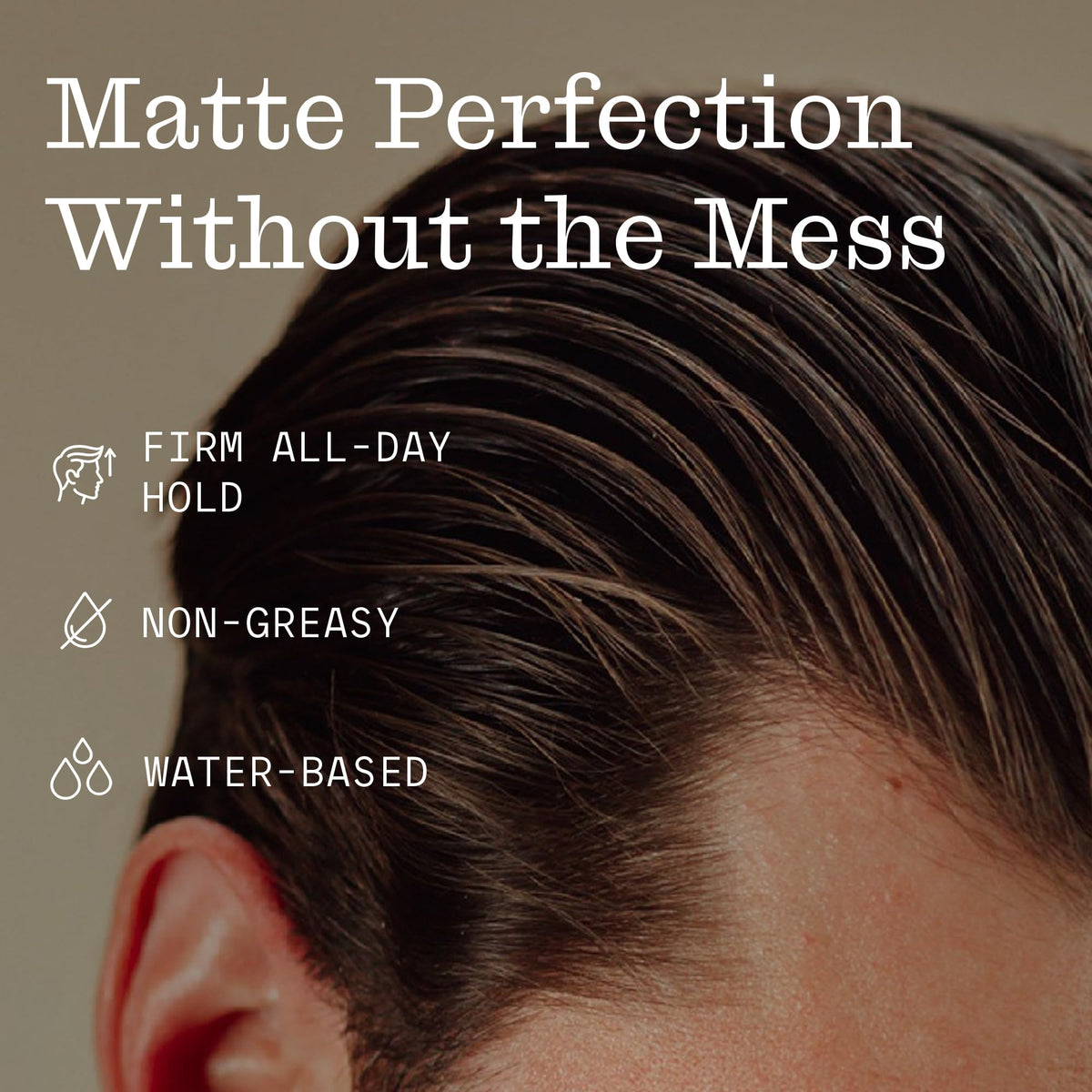 Firsthand Hair Clay Pomade application on hair