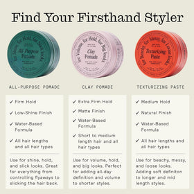 Firsthand Hair Clay Pomade on a grooming table