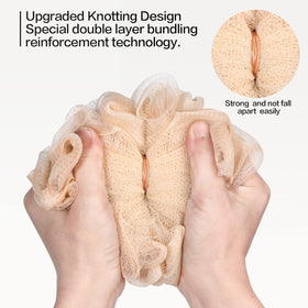 Fishent Loofah with rich foam during bath