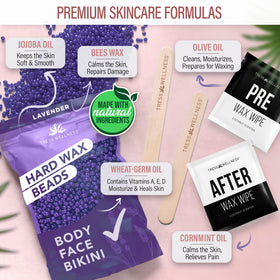 Five scented hard wax bead bags from Tress Wellness