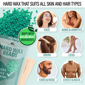 Five scented hard wax bead bags included in Tress Wellness kit