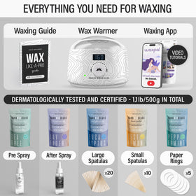 Five scented hard wax bead bags included in Tress Wellness kit