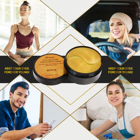 Fivewan 24k Gold Under Eye Patches open packaging showing patches