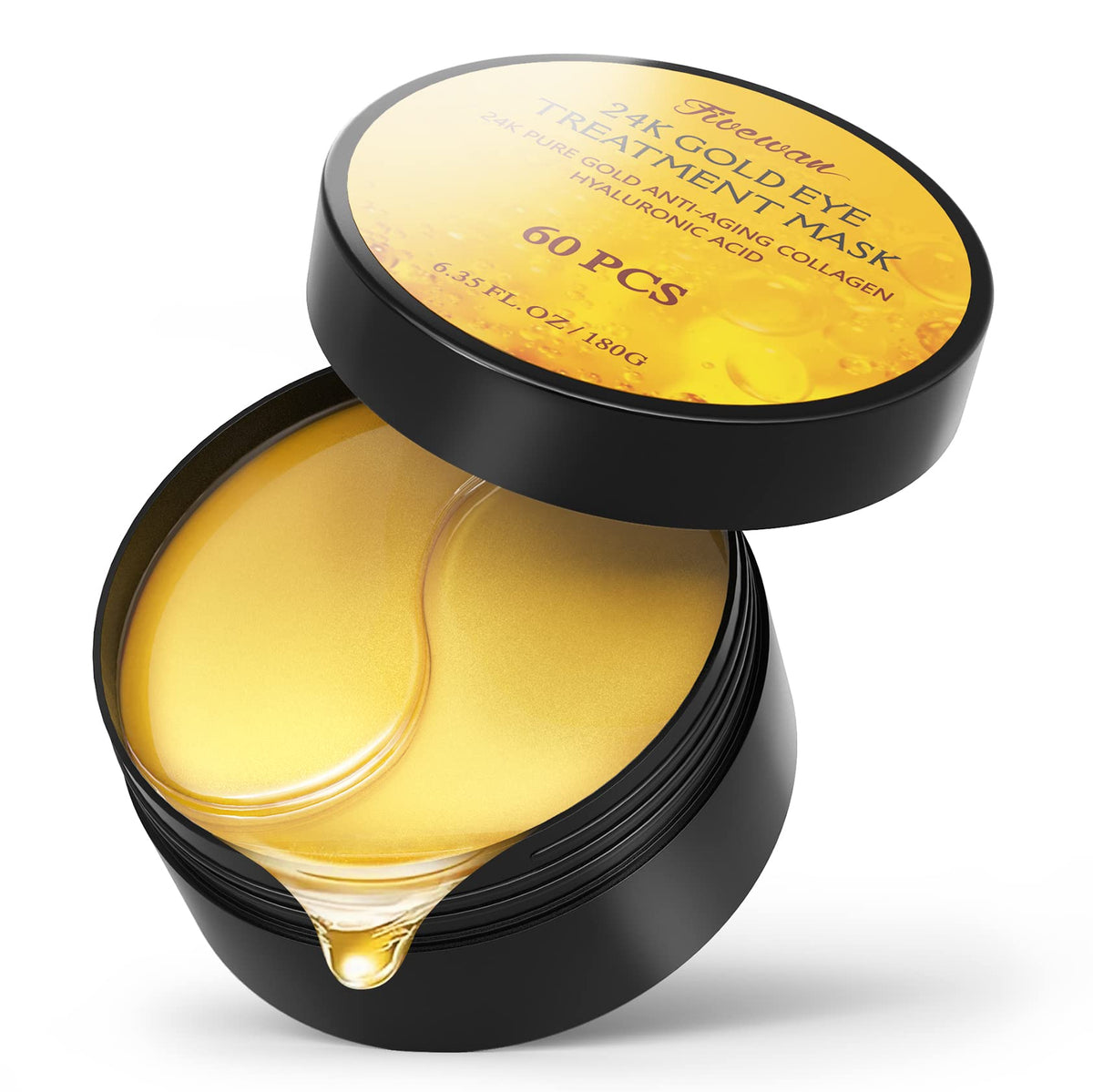 Fivewan 24k Gold Under Eye Patches pack front view