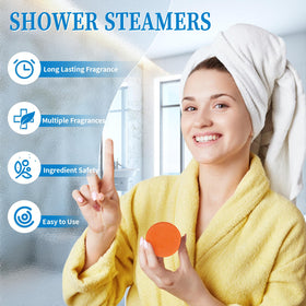 Fizzgarden shower steamer in peppermint scent close-up