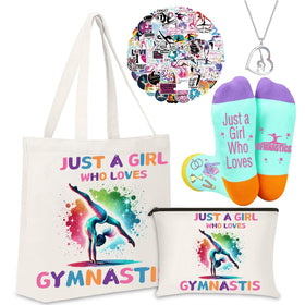 FJHAIY gymnastics makeup bag with vibrant 3D printed designs